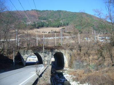정선군 신동읍 예미리_안경다리마을 안경다리 모습(2009년 11월)